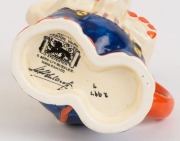 ROYAL VENTON WARE novelty elephant tea service designed by&nbsp;Harold Holdcroft, circa 1920s, (3 items), stamped "Royal Venton Ware, J. Steventon&nbsp;& Sons Ltd. Burslem, Hand-Painted" with&nbsp;Harold Holdcroft&nbsp;signature, ​​​​​​​the teapot 13cm high, 20cm wide - 5