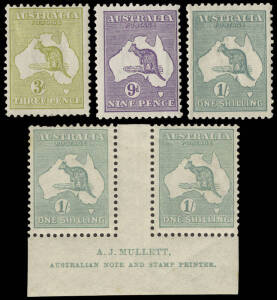 Mixed **/*/O group incl. 2d grey** & * (3), 2d grey inv. wmk** & *, 2&frac12;d indigo** (3) & * (5), 3d olive Die 1** & Die 11*, 6d ultramarine**, 6d brown** (2), 6d brown Harrison imprint pair*, 6d brown Mullett imprint pair* (2), 6d brown Ash imprint pair*, 9d