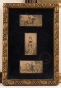 GEORGE BAXTER (1804-1867), group of six prints housed in three frames, Baxter print, mid 19th century, the largest 7 x 10cm, 22 x 25cm overall - 2