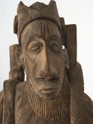 A Dogon sculpture of a horse and rider, carved wood, Mali, West Africa, an impressive ​​​​​​​175cm high - 3