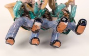 BOSSE Austrian pottery band figural group, circa 1930s, 21cm high, 23cm wide - 3