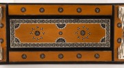 An antique Indian Sideli&nbsp;mosaic adjustable bookstand, ivory, silver, ebony and sandalwood, circa 1870, 10.5cm high, 23cm wide when closed - 5