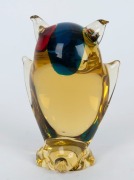 A Murano uranium glass owl statue, 13cm high - 4