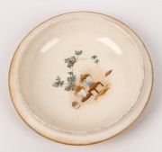 SATSUMA Kinkozan&nbsp;antique Japanese earthen ware circular box, Meiji period, 19th/20th century, 7cm high, 9.5cm wide - 4