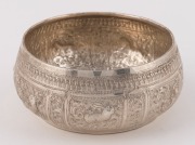 Three assorted Asian silver and silver plated bowls the largest 7.5cm high, 12cm diameter - 5