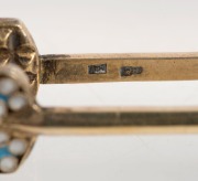 Antique Russian silver and enamel sugar tongs with gilt wash finish, 19th/20th century, ​​​​​​​12cm long, 45 grams - 2