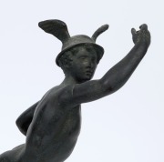 MERCURY the God of eloquence, Grande Tour patinated bronze statue on rouge marble base, circa 1860, 37cm high - 5