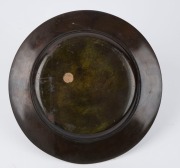 A Norwegian cast metal collection plate 19th/20th century, ​​​​​​​30cm diameter - 2