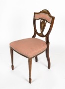 A Sheraton Revival salon chair, rosewood and marquetry, late 19th century, 84cm high - 2