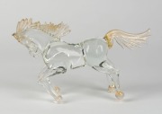 A Murano glass horse statue, 20.5cm high - 2