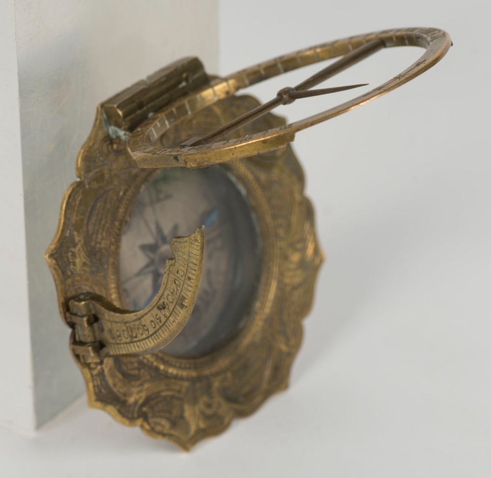 18 Century Equinoctial Pocket Sundial and Compass Ludwig Theodor