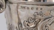 A sterling silver two handled cup, made in Birmingham circa 1889, 15cm high x 17cm wide, 214 grams - 2