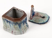 A German Art Deco figural porcelain jewellery&nbsp;box, circa 1930s, ​​​​​​​15cm high - 2