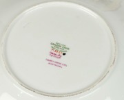 CROWN DERBY boxed fruit cutlery, dish and assorted Cauldron English floral porcelain tea ware, 20th century, (11 items), - 2