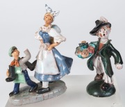 Five assorted Austrian and European terracotta statues, early to mid 20th century, ​​​​​​​the largest 19cm high - 4