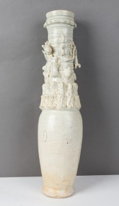 A Chinese figural ceramic vase in the late Sung style, ​​​​​​​50cm high