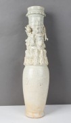 A Chinese figural ceramic vase in the late Sung style, ​​​​​​​50cm high