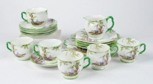 ROYAL ALBERT "Greenwood Tree" English porcelain tea ware, (20 items), ​​​​​​​the plate 25cm wide
