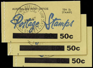 1967 5c on 4c,&nbsp;50c&nbsp;Provisional Cover group; Sorted by Brusden White/Pfeffer cat. no's. B101Ad (17), B102Ad (21), B103Ad (6), B105Ad (16), B105Ae (12), B106Ae (8) and 1 other, all fine mint; Plus a mixed group, B101 to B106 all cancelled FDI on the front c