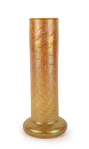 LOETZ Austrian Art Nouveau iridescent art glass vase, circa 1900, signed "Loetz, Austria", 32.5cm high