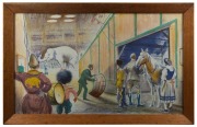 RUSSELL REEVE (1895-1970), I.) (Circus I.), II.) (Circus II.), colour lithographs, ​​​​​​​41 x 67cm each - 2