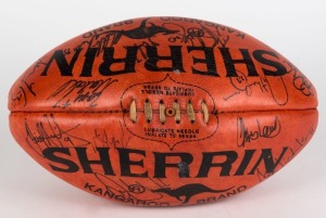 AFL FOOTBALL MELBOURNE DEMONS signed Sherrin football including, Shane Woewodin, Adem Yze, Nathan Brown and others