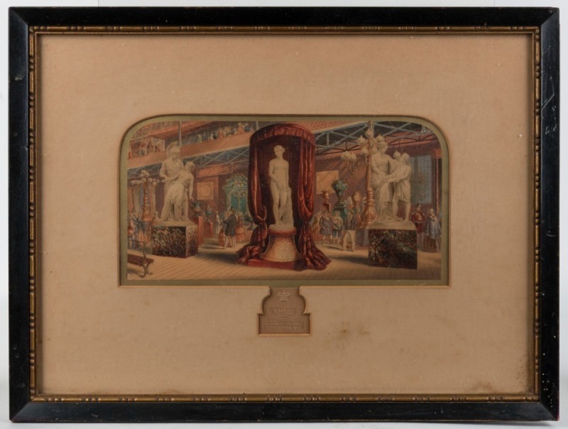 GEORGE BAXTER (1804-1867), The Gems Of The Great Exhibition, No.3, Baxter print, mid 19th century, 12 x 24cm, 31 x 41cm overall