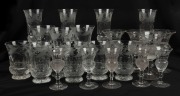 EDINBURGH CRYSTAL 21 assorted "Thistle" pattern glasses