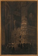 AXEL HERMAN HAIG (1835 - 1921), Cathedral Interior, etching, signed in the margin, lower right, 68 x 46cm; framed 102 x 77cm overall.