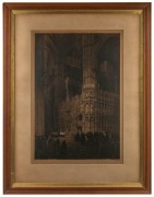 AXEL HERMAN HAIG (1835 - 1921), Cathedral Interior, etching, signed in the margin, lower right, 68 x 46cm; framed 102 x 77cm overall. - 2