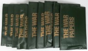 THE WAR PAPERS. Group of eight green folios contain various news publications - 2