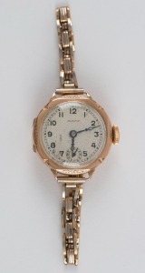 ROLEX lady's vintage watch in a 9ct rose gold case, 2.8cm wide including crown