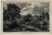 JOHN CONSTABLE (1776-1837, British), I.) The Glebe Farm, II.) Flatford Mill, engravings by David Lucas, ​​​​​​​the larger 17 x 24cm, 39 x 44cm overall