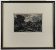 JOHN CONSTABLE (1776-1837, British), I.) The Glebe Farm, II.) Flatford Mill, engravings by David Lucas, ​​​​​​​the larger 17 x 24cm, 39 x 44cm overall - 2