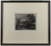 JOHN CONSTABLE (1776-1837, British), I.) The Glebe Farm, II.) Flatford Mill, engravings by David Lucas, ​​​​​​​the larger 17 x 24cm, 39 x 44cm overall - 4