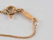 An Italian 18ct gold necklace with a diamond set heart pendant, late 20th century, ​​​​​​​46cm long, 2.8 grams total - 2