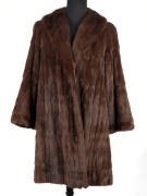 A sable fur three quarter coat, mid 20th century,&nbsp;