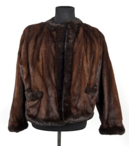 A vintage mink fur jacket, mid 20th century