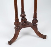 An antique mahogany circular occasional table, 19th century, 68cm high, 47cm diameter - 2