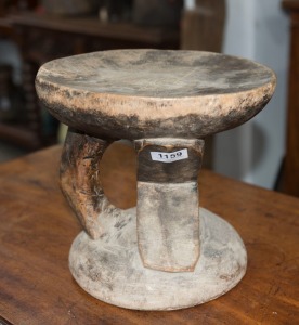 A tribal stool, carved wood, Zambezi Valley, Central Africa, ​​​​​​​25cm high