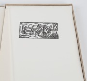 [JUDAICA] The Erna Michael Wood Blocks, Twenty nine illustrations from original wood blocks, successors of the Venice Haggadah, introduction by Bezalel Narkiss. Quarto, 29 plates, each numbered, loose as issued, with text booklet, together in canvas box, - 3