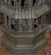An impressive antique Chinese bronze Wen Chang Stupa pagoda tower, early to mid 18th century, 142cm high - 17