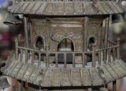 An impressive antique Chinese bronze Wen Chang Stupa pagoda tower, early to mid 18th century, 142cm high - 19
