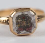 Stuart period yellow gold mourning ring, circa 1700, - 2