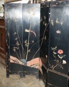 A Chinese six-fold screen, 20th century, 183cm high, 270cm wide - 4