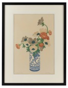 JOHN HALL THORPE (1874-1947), The Chinese Vase, woodblock, titled lower left; signed in pencil lower right, 48 x 33cm; (framed 66 x 51cm.)