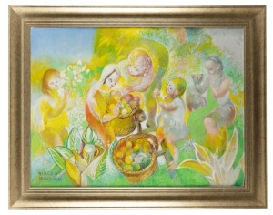 VINCENT BROWN (1901 - 2001) The Summer Feast, oil on canvas, signed lower left, 75 x 102cm; framed 95 x 120cm overall.