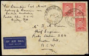 1930's-80's diverse range of commemorative and commercial covers with airmails, registered, First Flight covers, Stamp Exhibition covers, Scout Jamborees plus single and multiple international frankings. Noted commemorative and other postmarks, better fra