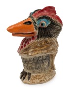 STEVE BURTON pottery grotesque bird in the style of Martin Brothers, incised "Steve Burton, Melbourne, '51", ​​​​​​​21cm high - 2