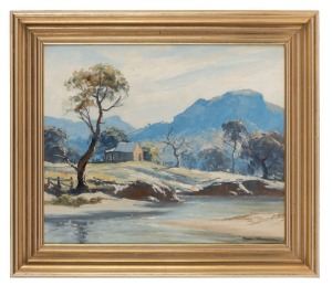 LEON HANSON (1918-2011), Early Morning Cool, Coyote Valley, New South Wales, oil on board, signed lower right "Leon Hanson", ​​​​​​​37 x 45cm, 50 x 57cm overall